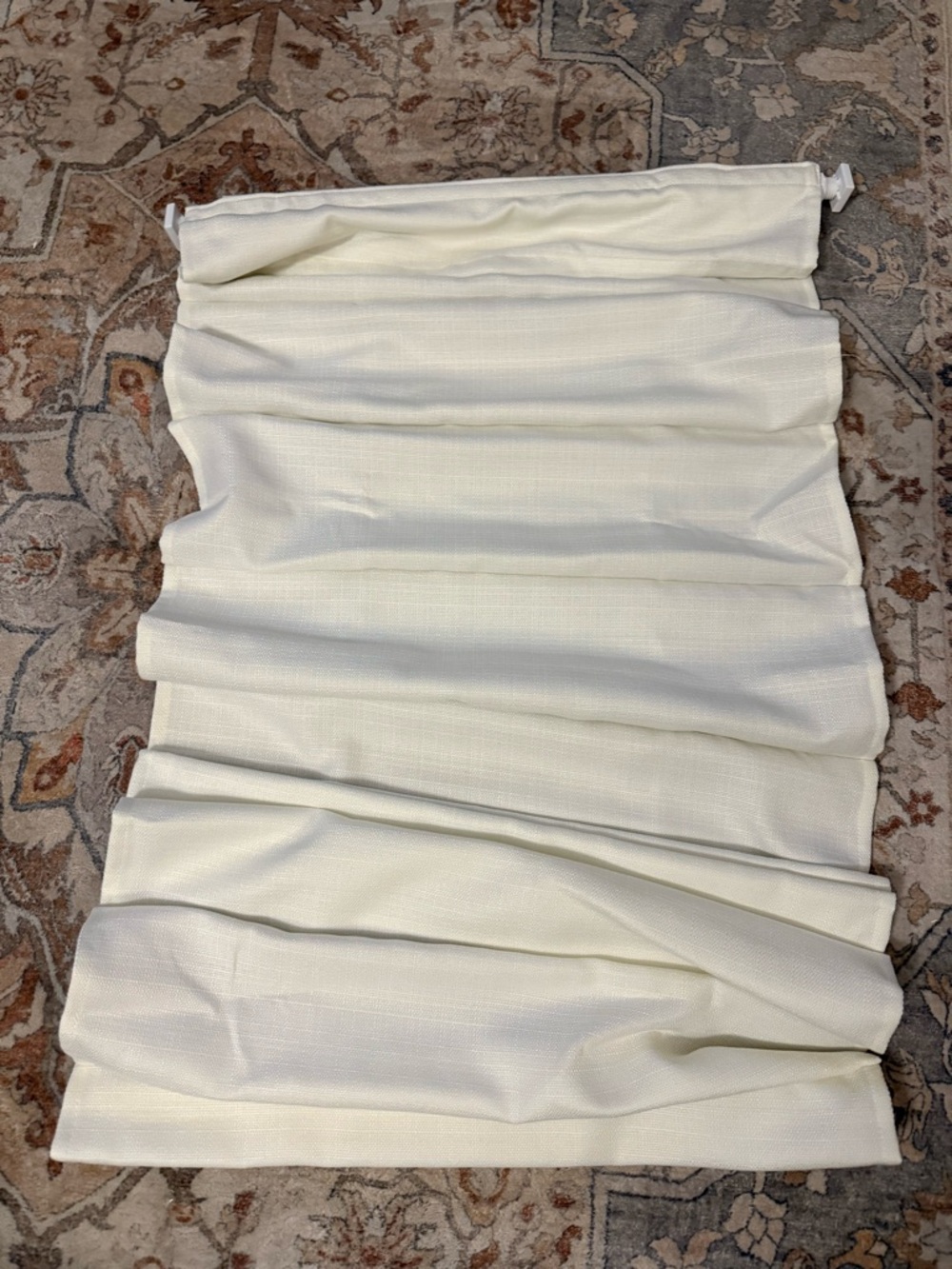 New LazBlinds No Drill Roman Shade 21" W × 64" H, Off White (1083)